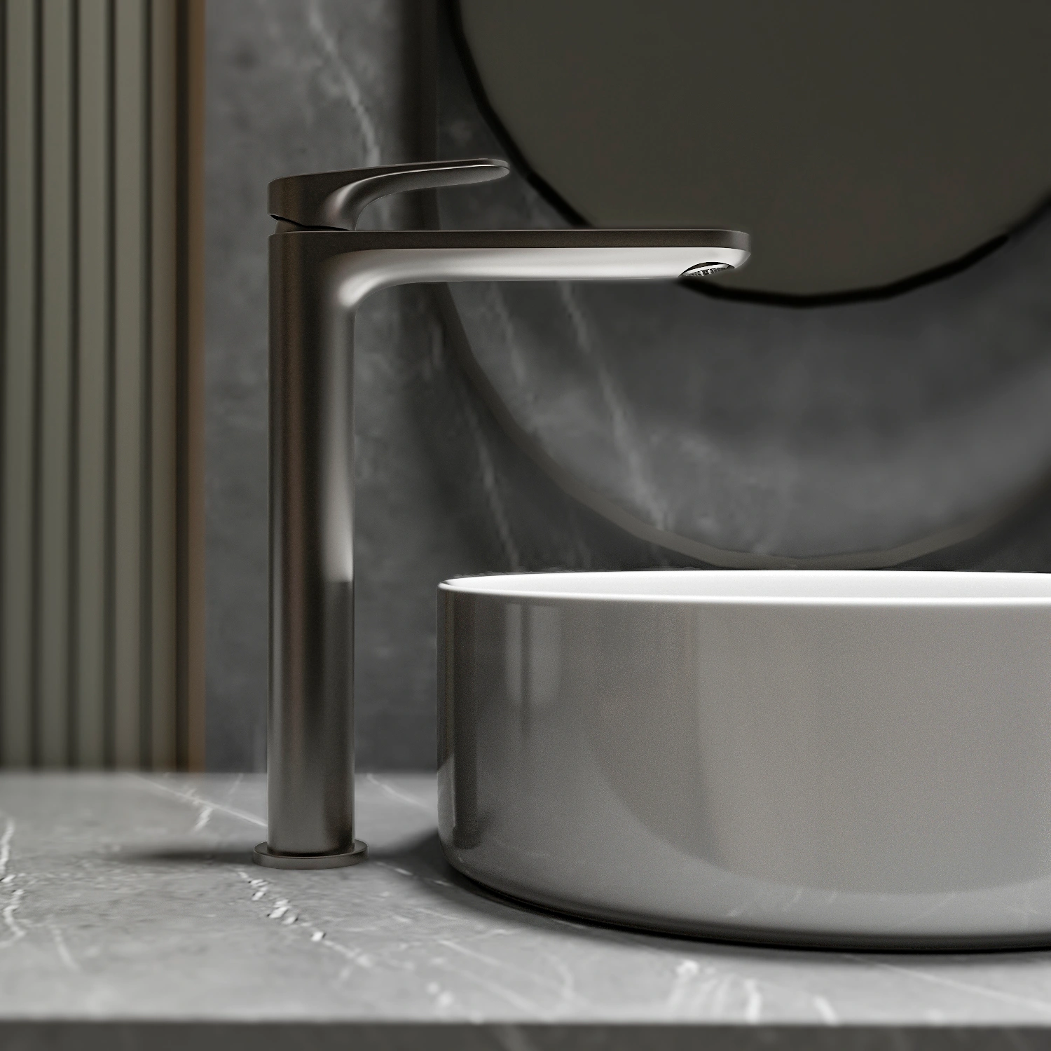 Смеситель для накладной раковины KN-84/GM